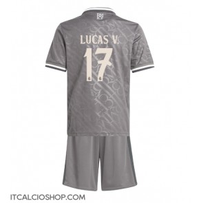 Real Madrid Lucas Vazquez #17 Terza Maglia Bambino 2024-25 Manica Corta (+ Pantaloni corti)